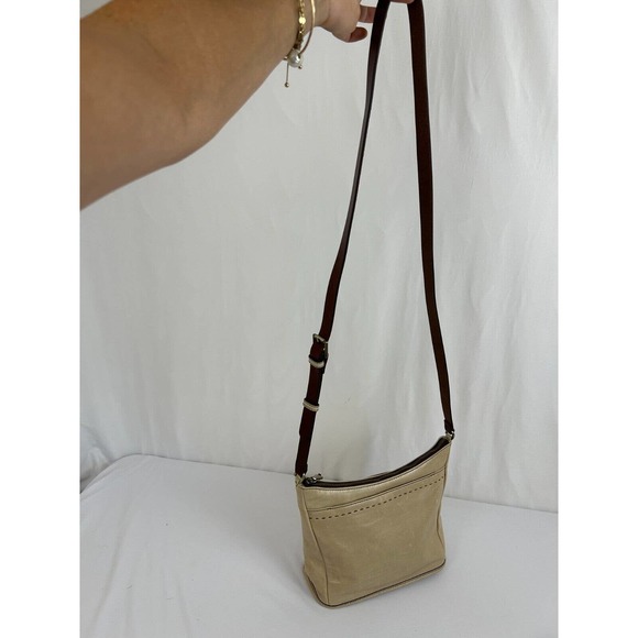 HOBO Bags Hobo Aviva Crossbody Bag Purse Womens Beige Brown Leather